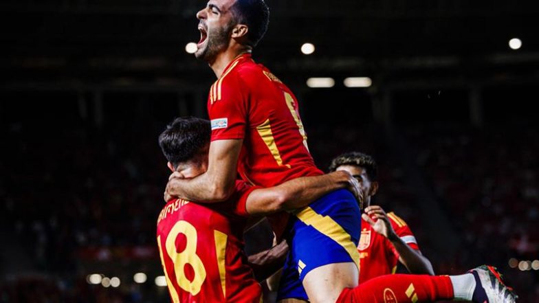 Spain 1-0 Denmark, UEFA Nations League 2024-25: Martín Zubimendi Scores Winner to Help La Roja Top Group