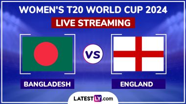 Bangladesh Women vs England Women, ICC Women’s T20 World Cup 2024 Match Live Streaming Online: How To Watch BAN-W vs ENG-W Free Live Telecast on TV?