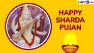 Sharda Pujan on Diwali 2024 Images and HD Wallpapers: Wish Happy Chopda Puja With Maa Saraswati Photos, WhatsApp Messages and Greetings