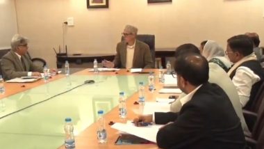 Jammu and Kashmir CM Omar Abdullah Chairs First Cabinet Meeting in Srinagar After Assembly Elections 2024 Win (Watch Video)