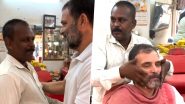 ‘Kuch Nahi Bachta Hai!’: Rahul Gandhi Gets His Beard Trimmed at Local Barber Shop, Says ‘Falling Incomes, Rising Inflation Have Robbed Poor and Middle Class People’ (Watch Video)