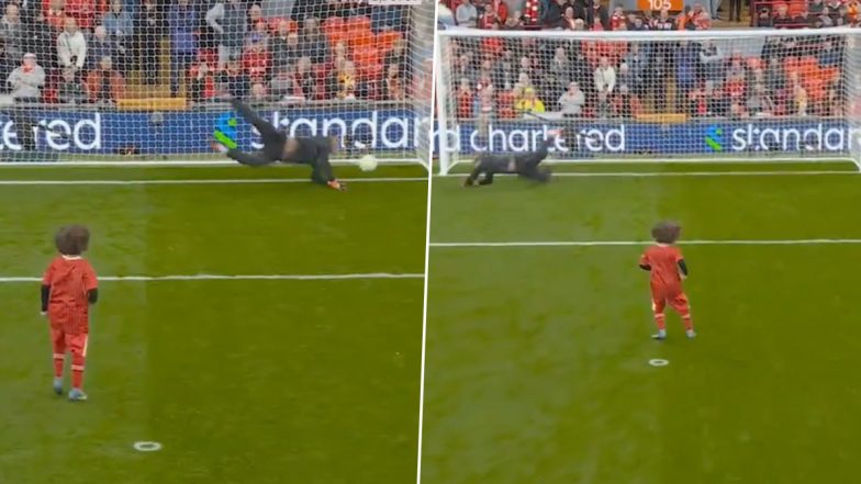 Ruthless David James Saves Two Penalty Kicks From A 11-Year-Old Kid During Liverpool vs Chelsea Premier League 2024-25 Match’s Half-Time Break, Video Goes Viral