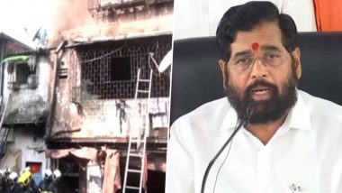 Chembur Shop Fire: Maharashtra CM Eknath Shinde Announces INR 5 Lakh Ex-Gratia to Kin of Deceased After Massive Blaze Erupts at Multi-Storey Building in Mumbai