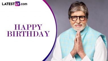 Amitabh Bachchan Birthday Special: Birthday Greetings, Wishes and Messages to Download for Free Online and Share on the Shahenshah of Bollywood’s Birthday