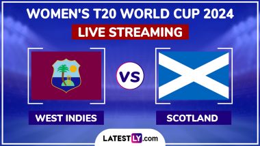 West Indies Women vs Scotland Women, ICC Women’s T20 World Cup 2024 Match Live Streaming Online: How To Watch WI-W vs SCO-W Free Live Telecast on TV?