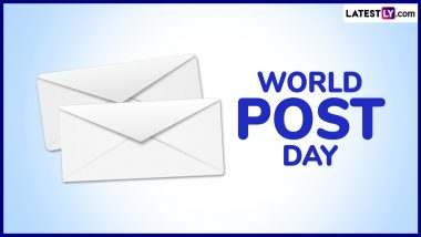 World Post Day 2024 Date and Theme: Know History and Significance of the Day That Marks the Anniversary of Universal Postal Union