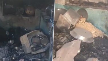 Rajsamand: Gas Cylinder Explodes While Making Tea in Bhilwara, Damaging Home; Villagers Demand Compensation (Watch Video)