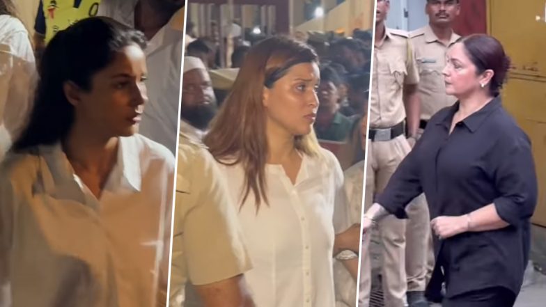 Baba Siddique Funeral: Shehnaaz Gill, Pooja Bhatt, Mannara Chopra and Others Pay Final Respects to the NCP Leader (Watch Videos)