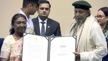 70th National Film Awards: Mithun Chakraborty Honoured With Dadasaheb Phalke Award by President Droupadi Murmu For Cinematic Excellence (Watch Video)