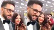 Old Clip of Abhishek and Aishwarya Rai Bachchan Holding Hands and Being Happy About 15 Years of Marriage Emerges From IIFA Awards 2022 Amidst Divorce Rumours (Watch Video)