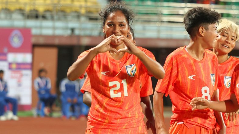 IND 5-2 PAK, SAFF Championship 2024: Bala Devi, Jyothi, Manisha Kalyan, Grace Dangmei Score as India Women’s Football Team Beat Pakistan