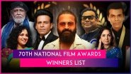 70th National Film Awards: Rishab Shetty Wins Best Actor for &lsquo;Kantara&rsquo;; Mithun Chakraborty Honoured With Dadasaheb Phalke Award; Check Winners List