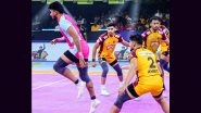 Pro Kabaddi League 2024 Live Streaming Free Online: How to Watch Jaipur Pink Panthers vs Telugu Titans PKL 11 Match on Mobile and TV Channel&nbsp;Telecast