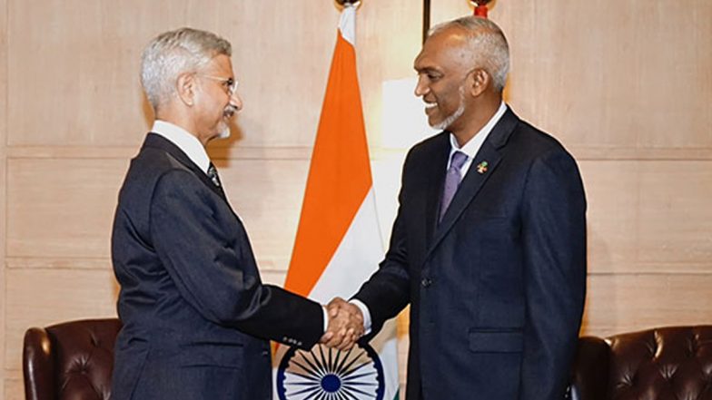 S Jaishankar Calls on Visiting Maldives President, Appreciates Commitment To Enhance Bilateral Ties
