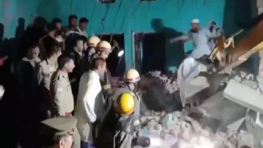 Cylinder Blast in Bulandshahr: 6 Dead After Gas Cylinder Explodes at House in Sikandarabad, Cause of Explosion To Be Probed (See Pics and Videos)