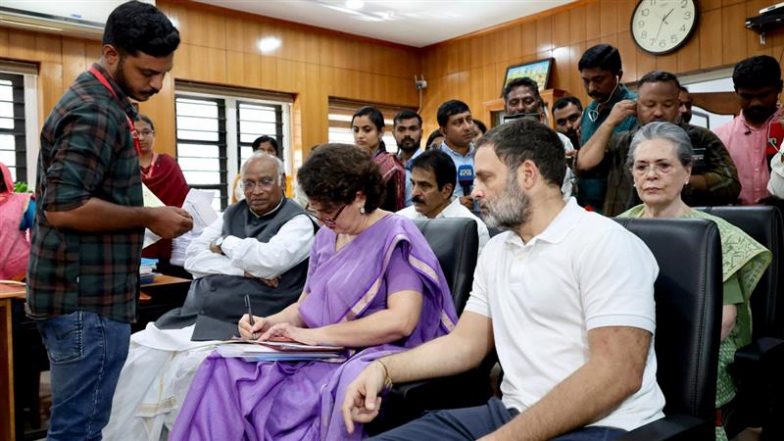 Rahul Gandhi Celebrates Priyanka Vadra’s Political Debut in Wayanad, Says ‘Support Her as You Have Done for Me’ (See Pics)