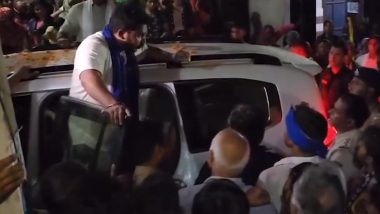 Dushyant Chautala Convoy Attacked: Stones Pelted at Jannayak Janta Party Chief’s Vehicle in Uchana During JJP-ASP’s Road Show Ahead of Haryana Assembly Elections 2024 (Watch Video)