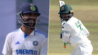 IND vs BAN 2nd Test 2024: Virat Kohli Gifts Bat to Shakib Al Hasan Following Bangladesh All-Rounder's Potential Last Match