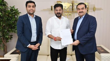 Gautam Adani Meets CM Revanth Reddy, Donates INR 100 Crore for Establishment of Young India Skills University in Telangana (See Pics and Video)