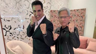 Akshay Kumar Shares Candid Moment With Nvidia CEO Jensen Huang, Ending Up Chatting About Martial Arts (See Pic)