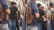 Delhi Metro Chaos: Young Passengers Slap Abusive Man, Video of Altercation Goes Viral