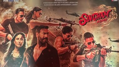 ‘Singham Again’: Ahead of Trailer, New Posters Featuring Ajay Devgn, Deepika Padukone, Akshay Kumar, Ranveer Singh, Kareena Kapoor Khan and Tiger Shroff Leak Online (See Pics)