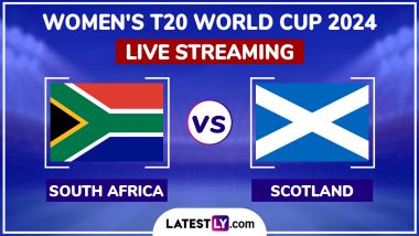 South Africa Women vs Scotland Women, ICC Women’s T20 World Cup 2024 Match Live Streaming Online: How To Watch SA-W vs SCO-W Free Live Telecast on TV?