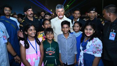 Amaravati Drone Summit 2024: Drone Show in Andhra Pradesh Sets 5 World Records, CM Chandrababu Naidu Praises Organisers (See Pics)