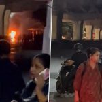 Mumbai Car Fire: Vehicle Goes up in flames near JVLR, Traffic Movement Disrupted (Watch Videos)