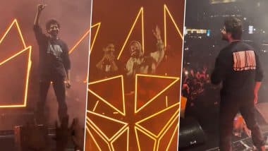 ‘Bhool Bhulaiyaa 3’: Kartik Aaryan Steals the Show at DJ Alan Walker’s Epic Concert in Mumbai! (Watch Video)