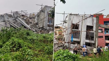 Bengaluru Building Collapse: 1 Killed and Several Feared Trapped; Rescue Operations Underway After 7-Storey Under-Construction Building Collapses in Horamavu Agara Area