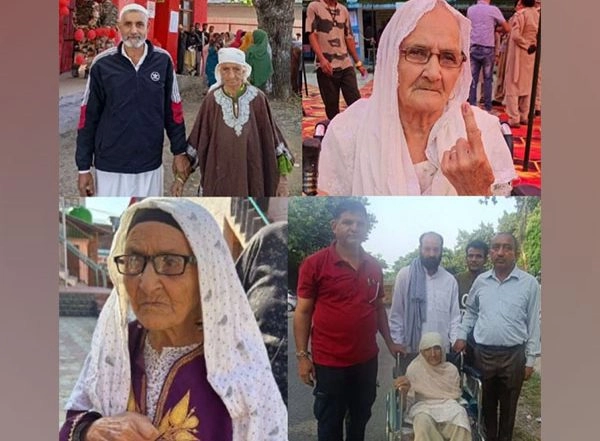 India News | JK Assembly Polls: Elderly Join in the Voting Spirit of Jashn-e-Jamhuriyat in Phase 3