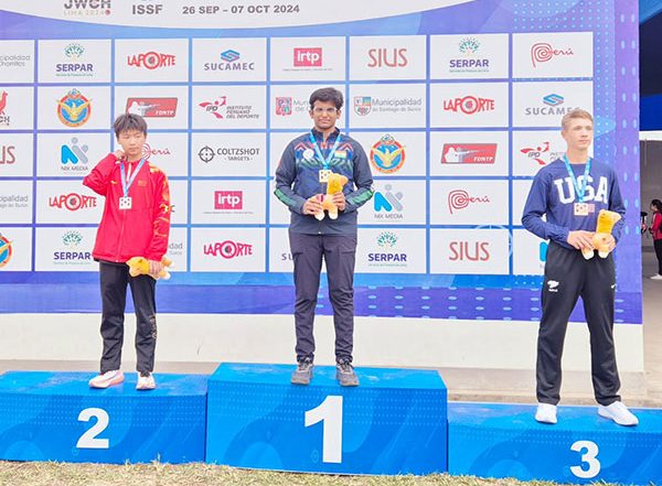 Sports News | Parth Rakesh Mane Leads Air Rifle Dominance with Double Gold, as India Continue to Surge at Lima Junior Worlds