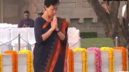 India News | Delhi CM, LG Saxena Pay Tribute to Mahatma Gandhi on His 155th Birth Anniversary at Rajghat