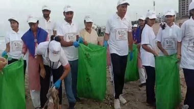 India News | Mansukh Mandaviya Leads Nationwide Coastal, Beach Cleanliness Drive to Mark 10 Years of Swachhta Campaign