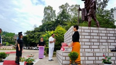 India News | Mizoram Governor Pays Floral Tributes Mahatma Gandhi on His 155th Birth Anniversary