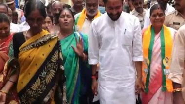 India News | Hyderabad: Union Minister G Kishan Reddy Meets Families Being Relocated Following Musi River Beautification Project