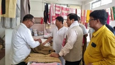India News | Union Minister Sarbananda Sonowal Promotes Khadi on Gandhi Jayanti, Urges Support for Local Industry