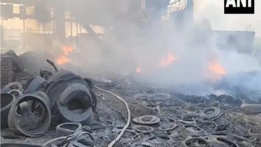 India News | Fire Breaks out in Tyre Factory in UP's Baghpat