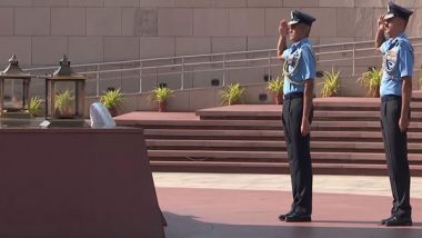 India News | Delhi: New Air Force Vice Chief Air Marshal SP Dharkar Pays Tribute at National War Memorial