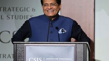 World News | Piyush Goyal Delivers Keynote on 'India's Evolving Manufacturing Landscape' at CSIS Event