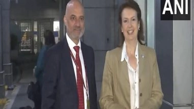 World News | Argentina FM Diana Mondino Reaches India to Co-chair Joint Commission Meeting with EAM Jaishankar