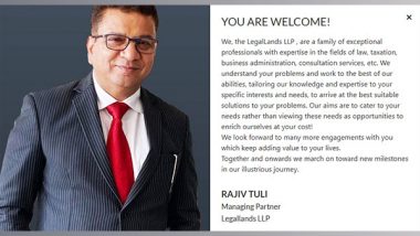 Business News | LegalLands Expands Expertise in Sports Law in India