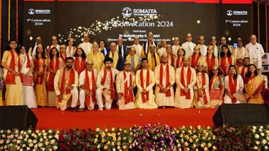 Business News | Somaiya Vidyavihar University Hosts 3rd Convocation with Chief Guest Dr N Kalaiselvi