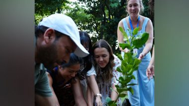 World News | Delhi: Delegation of Content Creators from US, Western Europe Plant Saplings at Humayun's Tomb Complex