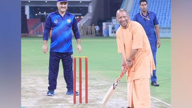 Sports News | CM Yogi All Smiles After Trying His Hand with Bat During All India Advocate Cricket Tournament