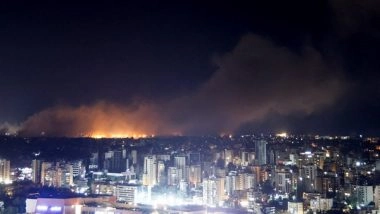 World News | Israel Hits Hezbollah's Weapons Depots in Beirut; PM Netanyahu Visits IDF Base Near Lebanese Border