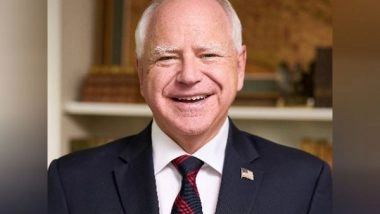 World News | Democratic Party VP Nominee Tim Walz Supports Israel's Right to Defend Itself as War Intensifies