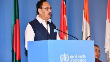 World News | JP Nadda Elected as the Chairperson of the 77th Session of WHO South East Asia Regional Committee
