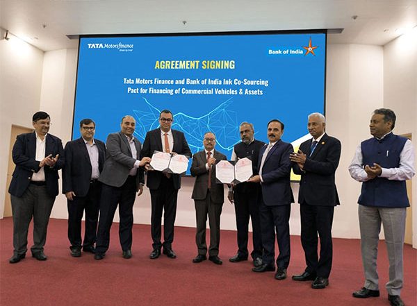 Business News | Tata Motors Finance and Bank of India Ink Co-Sourcing Pact for Financing of Commercial Vehicles